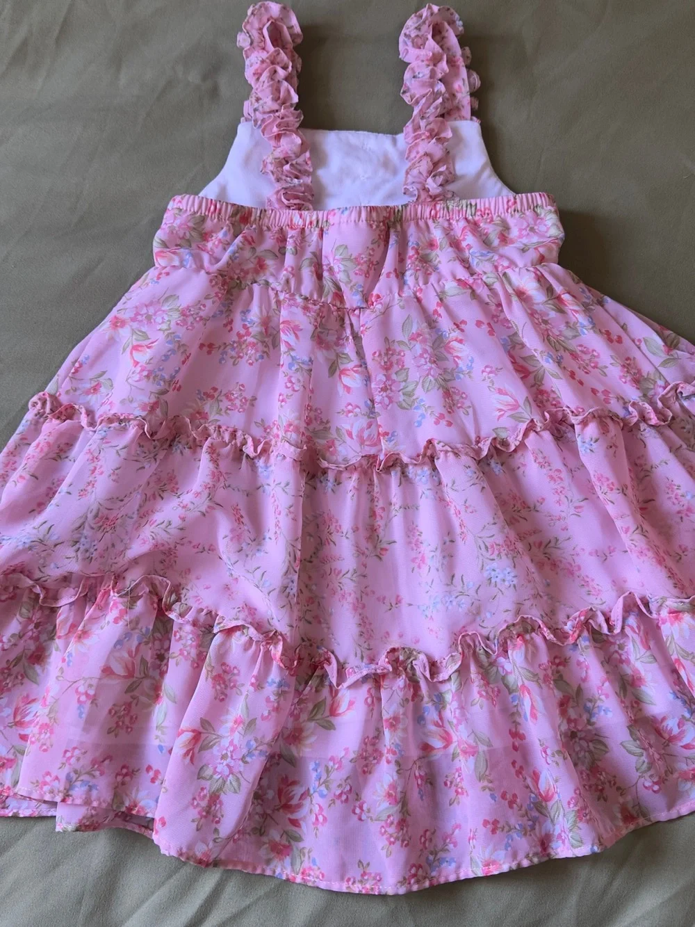 Jona Michelle Pink Floral Tie-Shoulder Dress